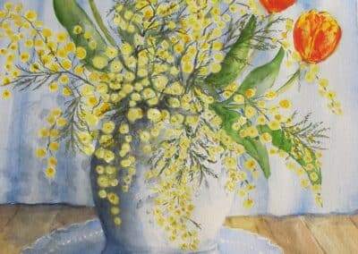 Bouquet Mimosa Tulipes